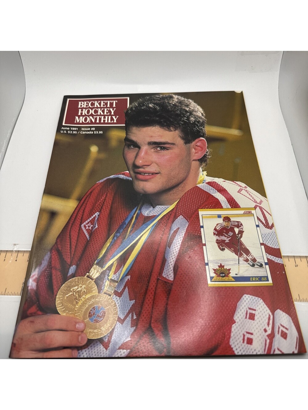 1991 June Beckett Hockey Monthly Magazine Eric Lindros (MH613)